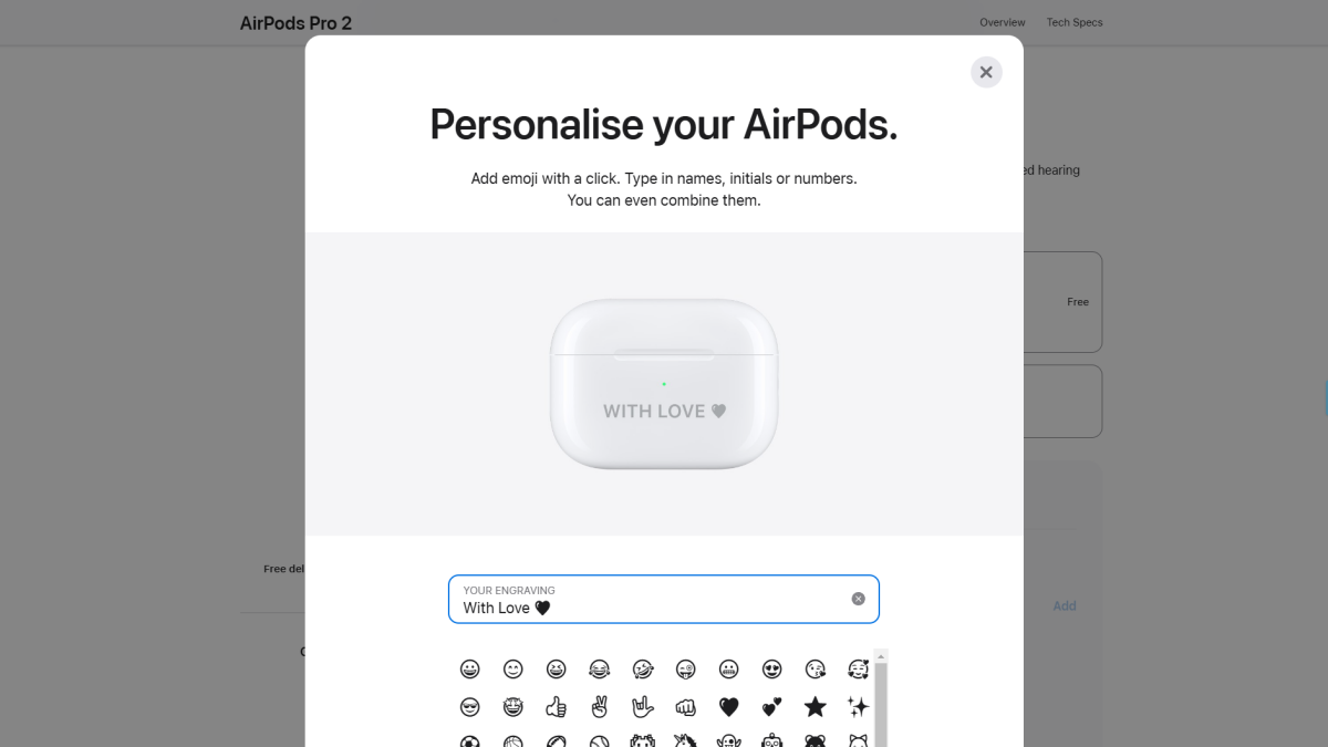 AirPods custom engraving