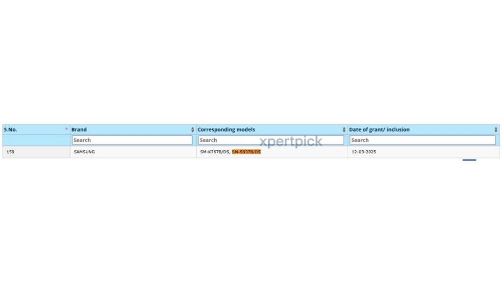 Samsung Galaxy S25 Edge BIS certified